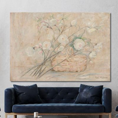 Rose With A Basket Tadeusz Makowski tmk161 canvas print 
