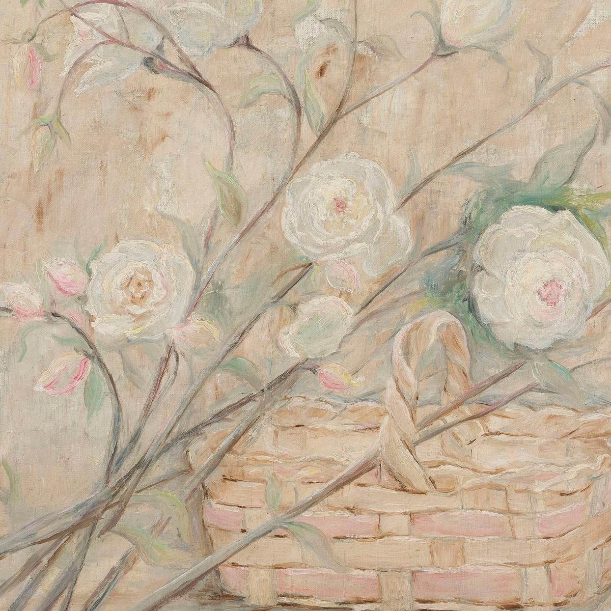 Rose With A Basket Tadeusz Makowski tmk161 canvas print