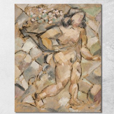 Running Woman Tadeusz Makowski tmk162 canvas print 
