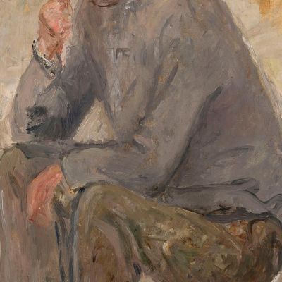 Sitting Fisherman With A Pipe Tadeusz Makowski tmk173 canvas print