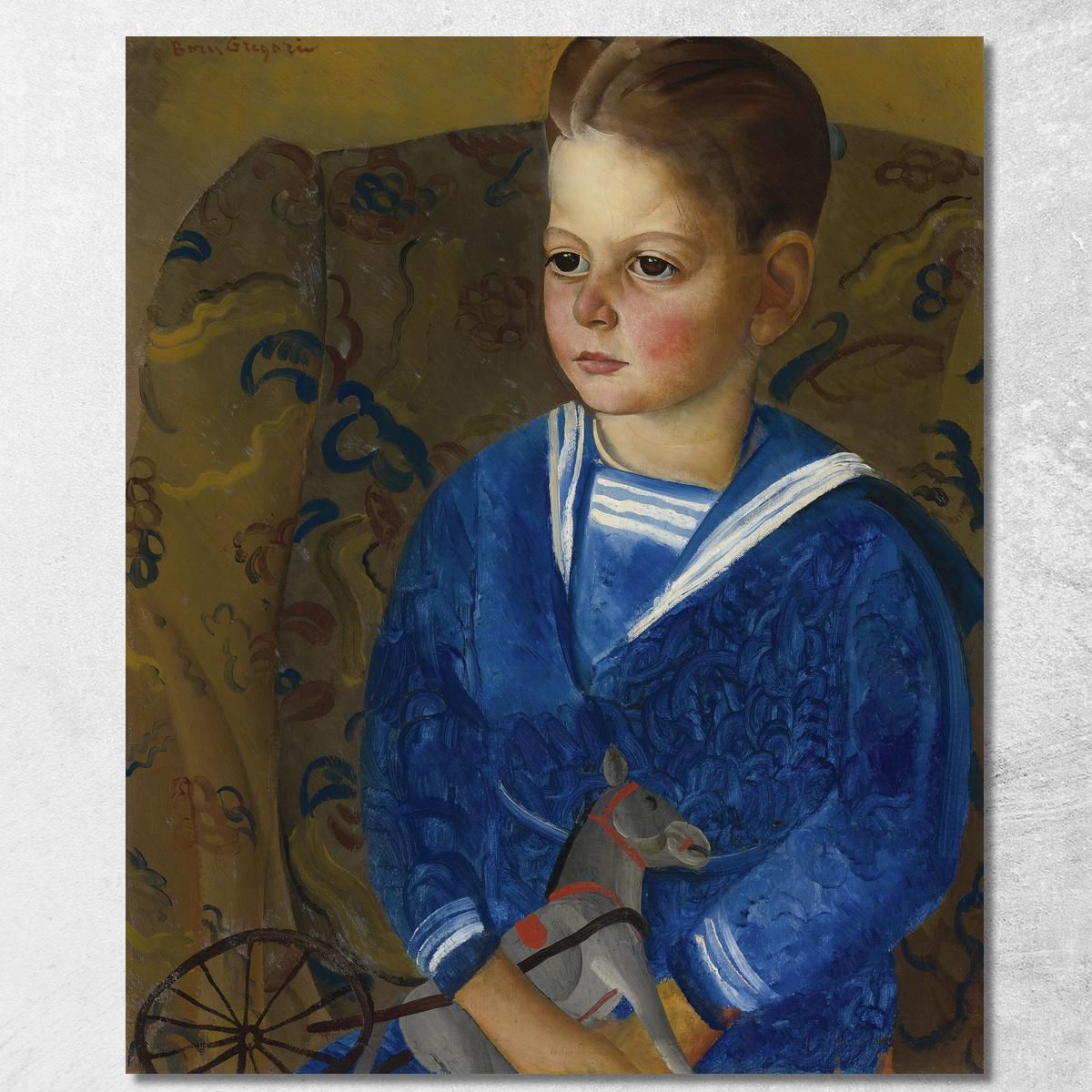 Boy In A Sailor Suit Boris Grigoriev bgr2 canvas print  Boy In A Sailor Suit Boris Grigoriev bgr2 canvas print