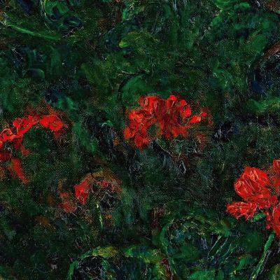 Geraniums Boris Grigoriev bgr3 canvas print