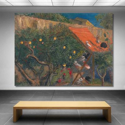 In The Garden Boris Grigoriev, bgr4 canvas print