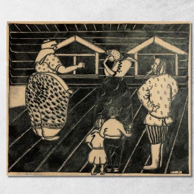 Matchmaking Choosing A Groom Boris Grigoriev bgr6 canvas print