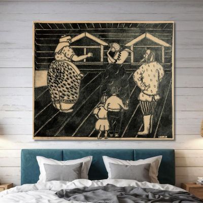 Matchmaking Choosing A Groom Boris Grigoriev bgr6 canvas print 