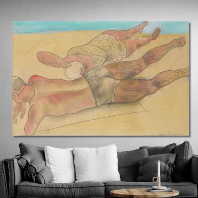 On The Beach Boris Grigoriev, bgr7 canvas print