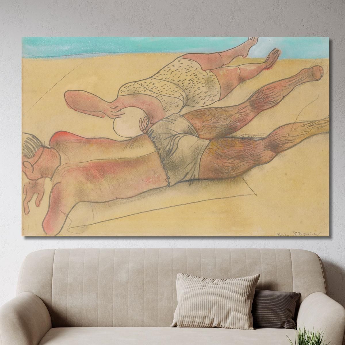 On The Beach Boris Grigoriev bgr7 canvas print 