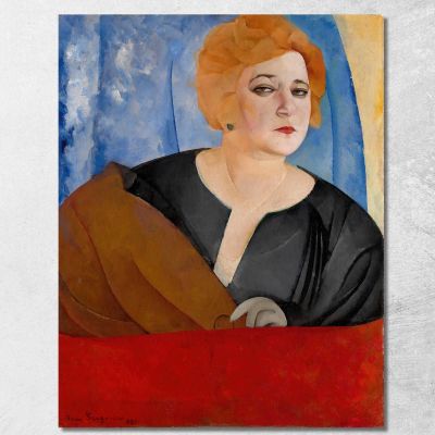 Portrait Of Anne Sergeevna Sergeeva Boris Grigoriev bgr11 canvas print