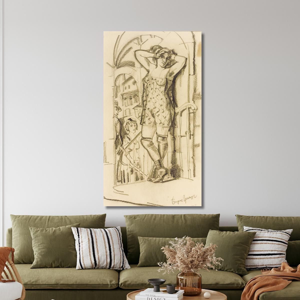 Prostitute In Doorway Boris Grigoriev bgr12 canvas print 