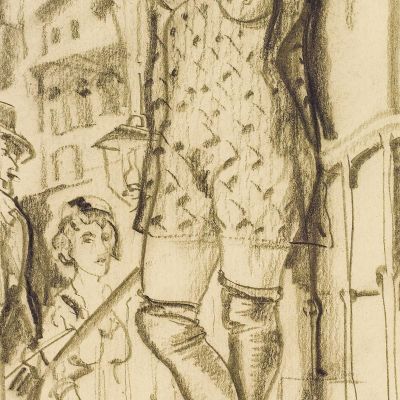 Prostitute In Doorway Boris Grigoriev bgr12 canvas print