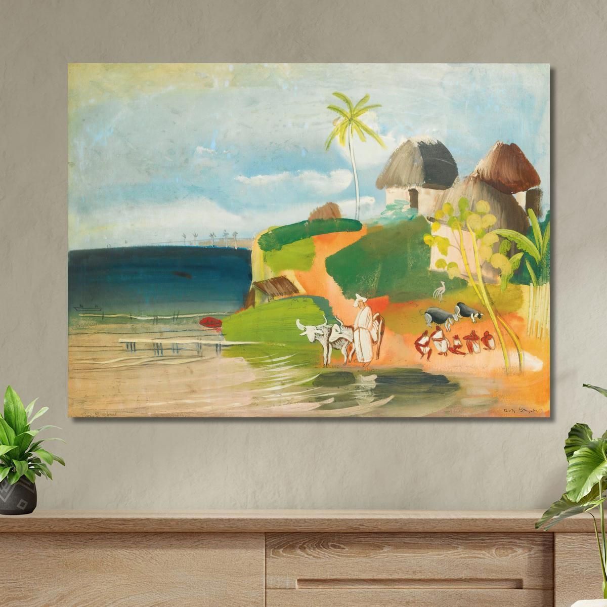 South American Landscape Boris Grigoriev bgr17 canvas print 