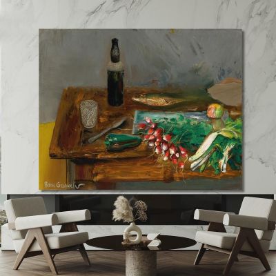 Still Life With Radishes Boris Grigoriev bgr19 canvas print 