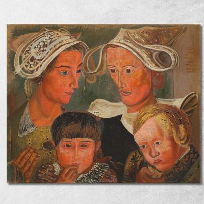 Two Mothers Boris Grigoriev bgr24 canvas print