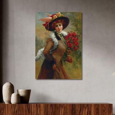 Lovely As A Rose Emile Vernon evr10 canvas print 