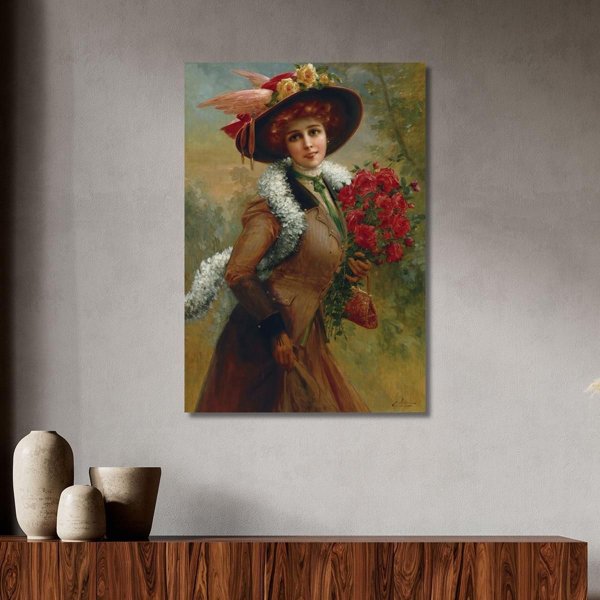Lovely As A Rose Emile Vernon evr10 canvas print 