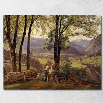 View Of Ischl Ferdinand Georg Waldmüller fgw7 canvas print 
