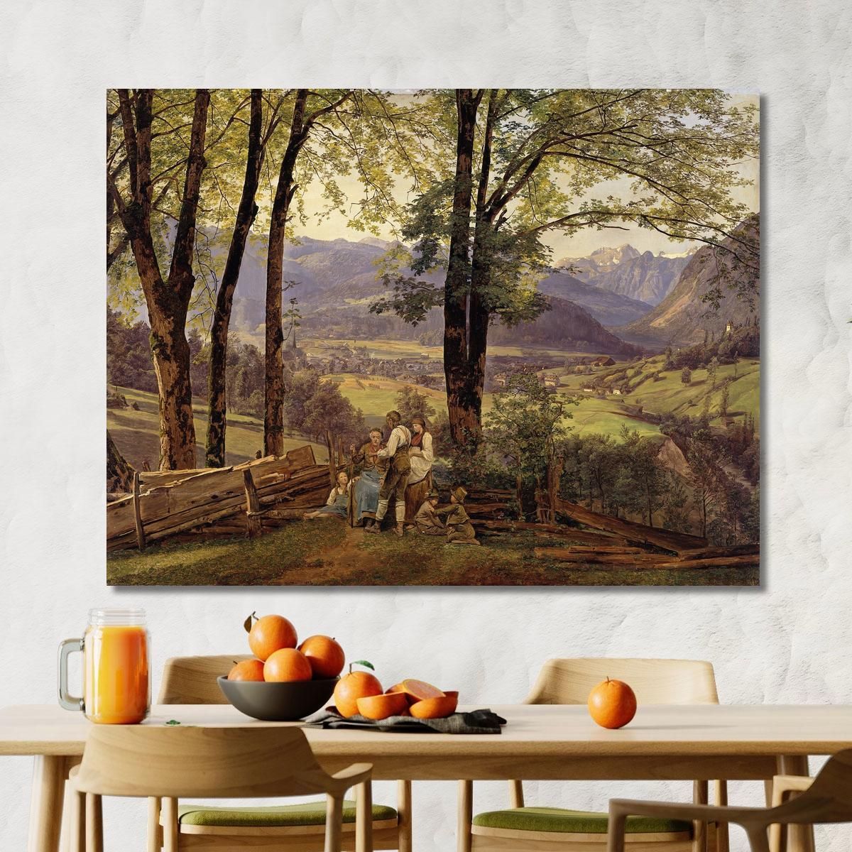 View Of Ischl Ferdinand Georg Waldmüller fgw7 canvas print 