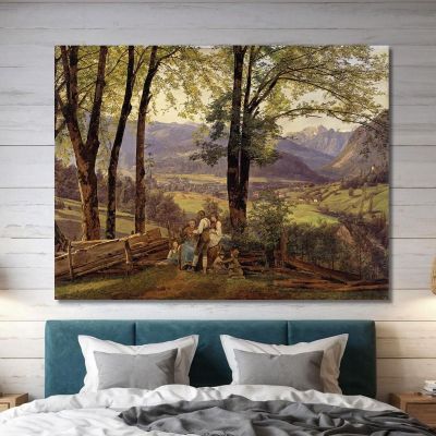 View Of Ischl Ferdinand Georg Waldmüller fgw7 canvas print 