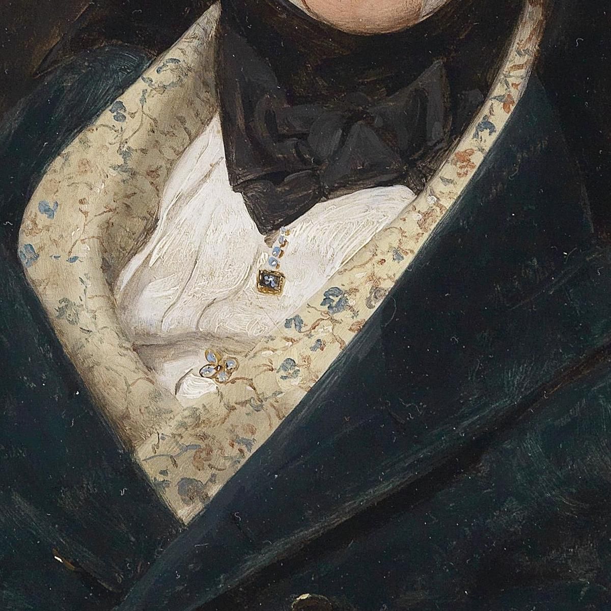 Portrait Of August Walter Ferdinand Georg Waldmüller fgw13 canvas print