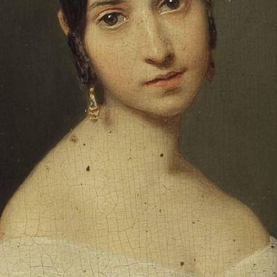 Portrait Of A Girl Ferdinand Georg Waldmüller fgw14 canvas print