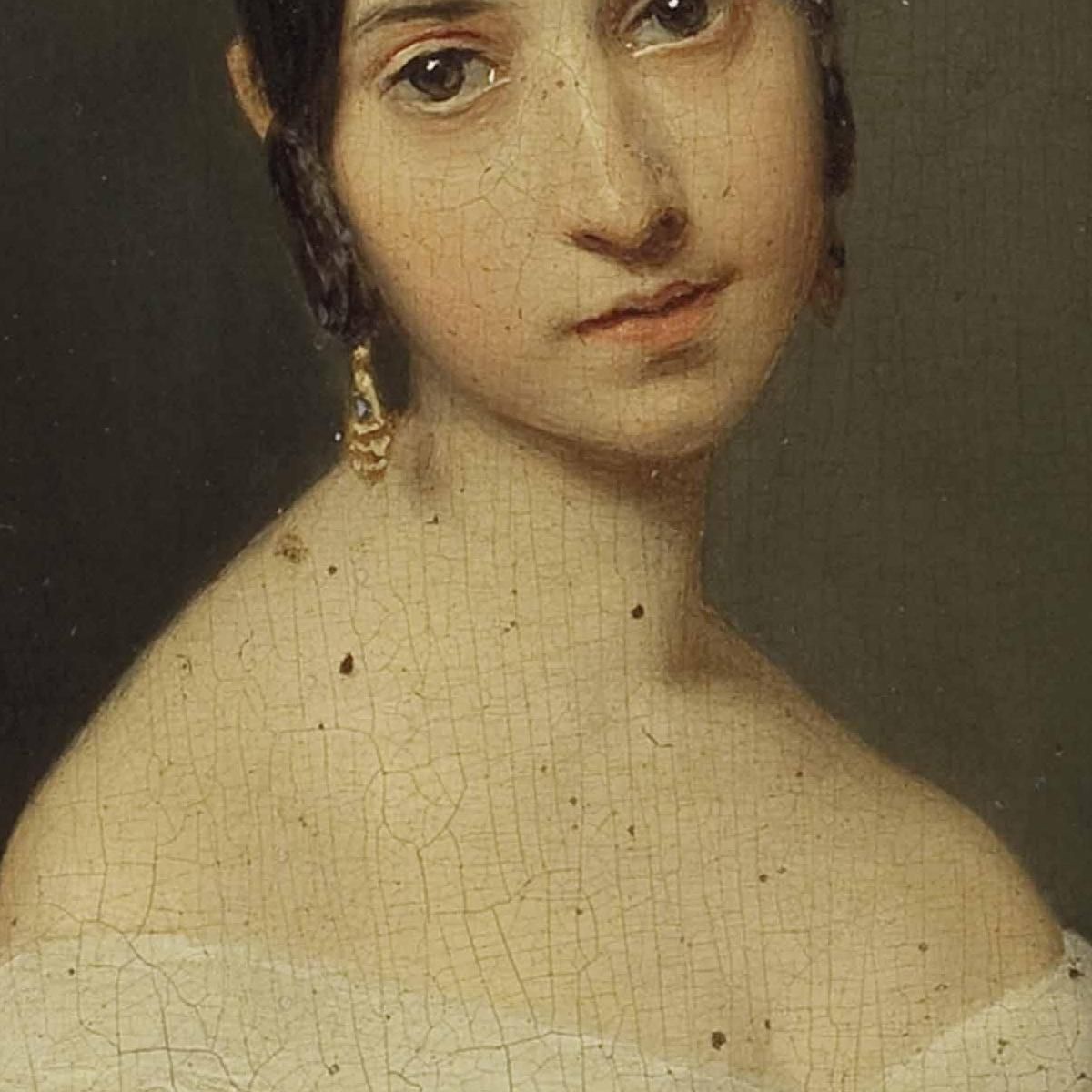 Portrait Of A Girl Ferdinand Georg Waldmüller fgw14 canvas print