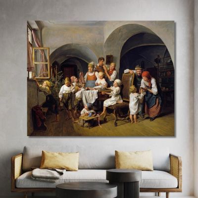 Christmas Morning Ferdinand Georg Waldmüller fgw20 canvas print 