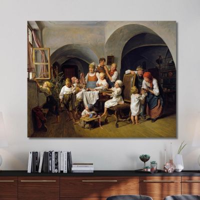 Christmas Morning Ferdinand Georg Waldmüller fgw20 canvas print 