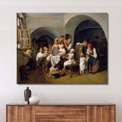 Christmas Morning Ferdinand Georg Waldmüller fgw20 canvas print 