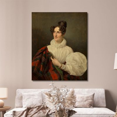 Lady In White Dress Ferdinand Georg Waldmüller fgw24 canvas print 