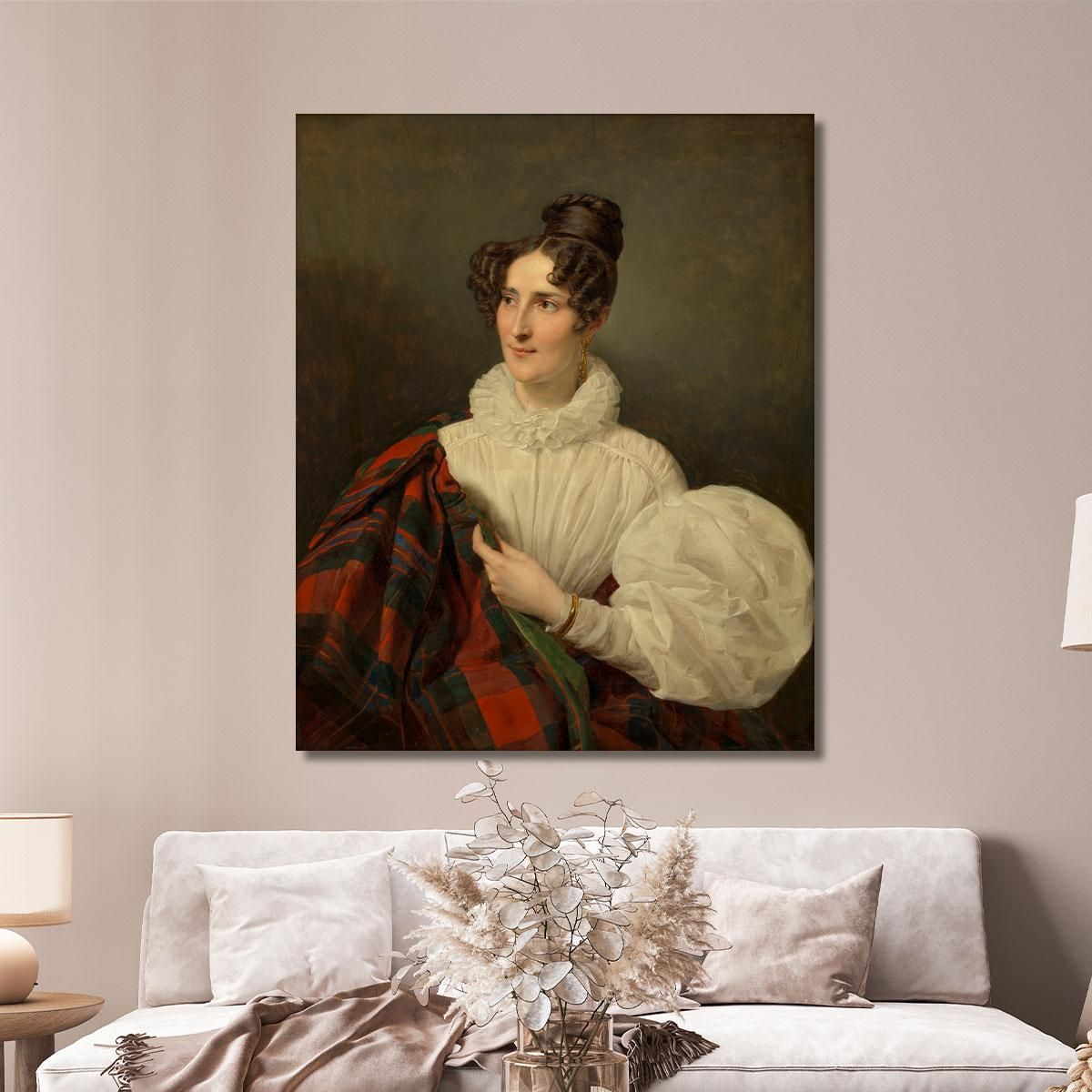 Lady In White Dress Ferdinand Georg Waldmüller fgw24 canvas print 