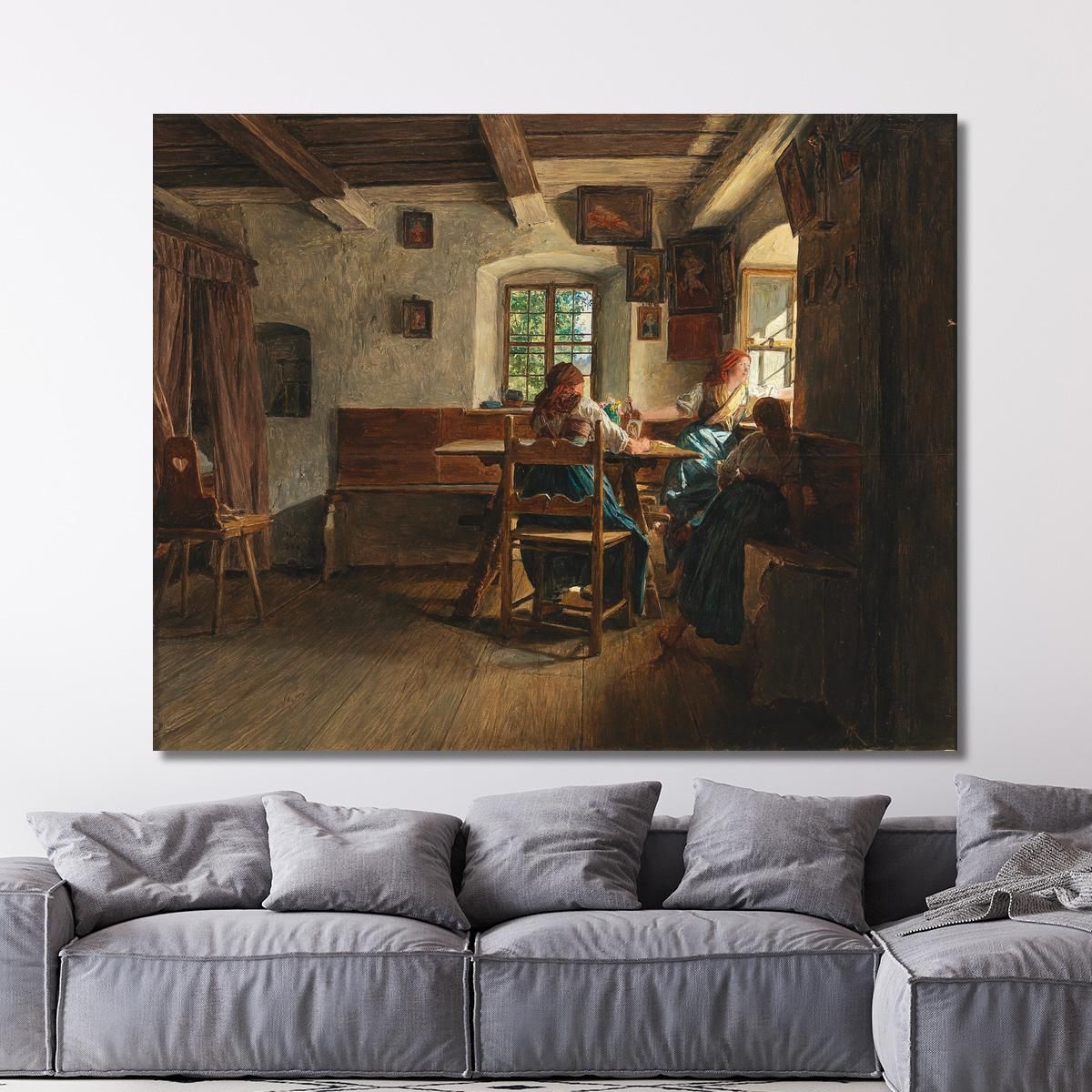 The Farewell Ferdinand Georg Waldmüller fgw28 canvas print 