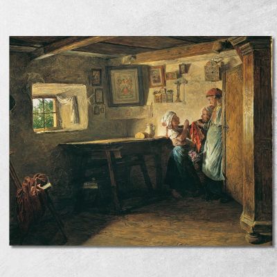 The Old Chest Ferdinand Georg Waldmüller fgw29 canvas print 