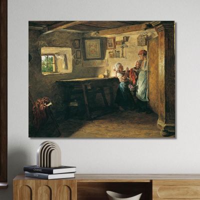 The Old Chest Ferdinand Georg Waldmüller fgw29 canvas print 