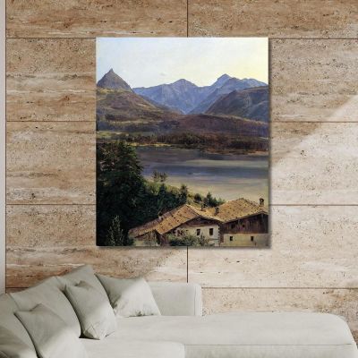 Lake Wolfgang Ferdinand Georg Waldmüller fgw35 canvas print 