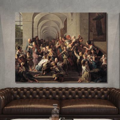 The Cloister Soup Ferdinand Georg Waldmüller fgw38 canvas print 