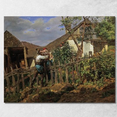 The Neighbors Ferdinand Georg Waldmüller fgw40 canvas print 