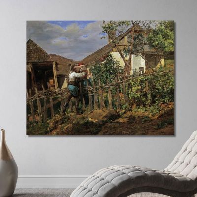 The Neighbors Ferdinand Georg Waldmüller fgw40 canvas print 