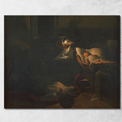 Exhausted Strength Ferdinand Georg Waldmüller fgw55 canvas print 