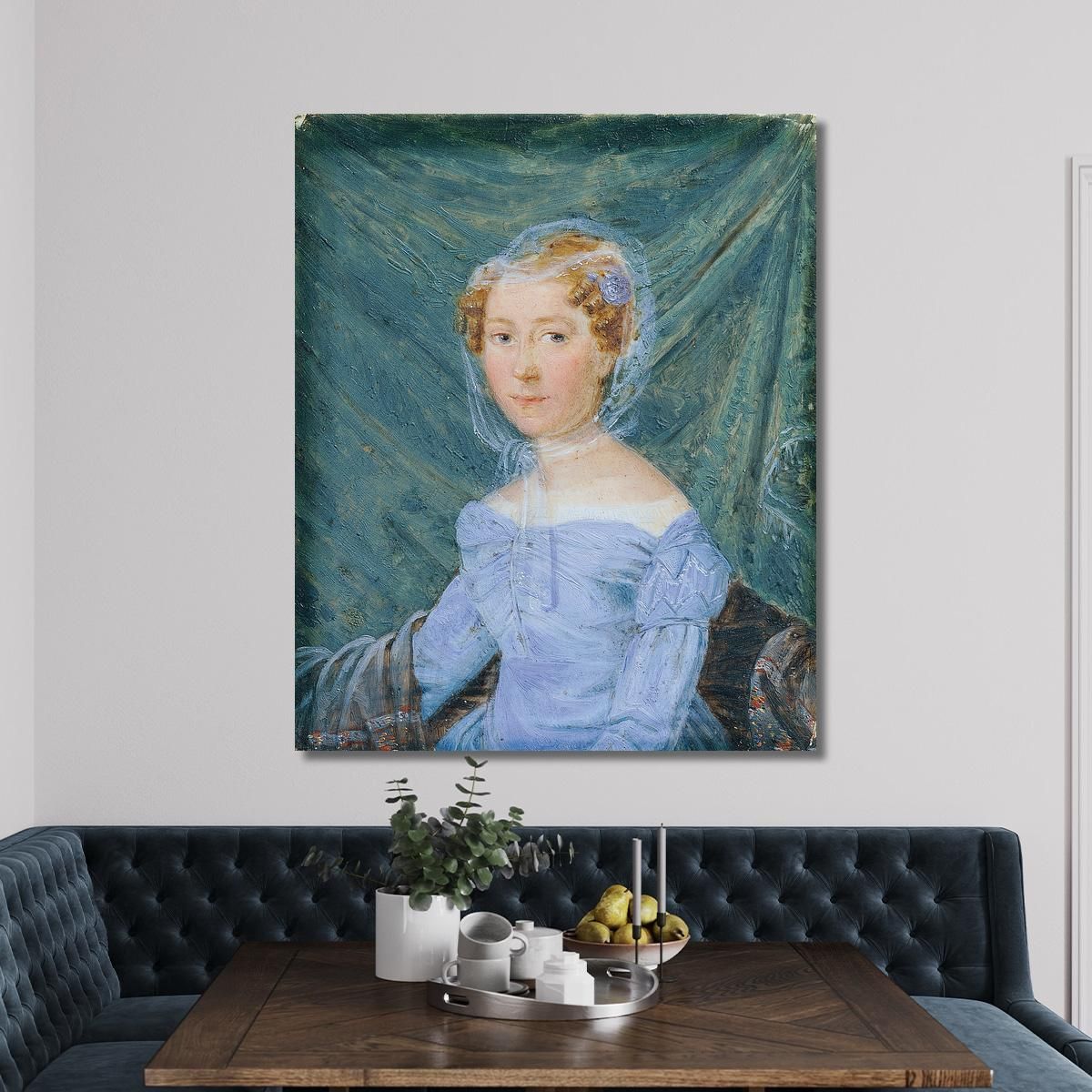 Mrs. Theresia Rupprecht Ferdinand Georg Waldmüller fgw57 canvas print 