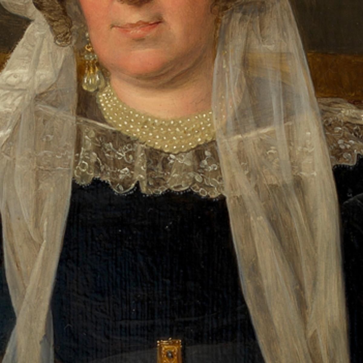 Josefine Schwartz Von Mohrenstern Née Vicomtesse Goupy De Quabeck Ferdinand Georg Waldmüller fgw69 canvas print