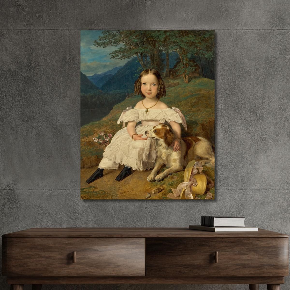 Julia Countess Apraxin Ferdinand Georg Waldmüller fgw71 canvas print 
