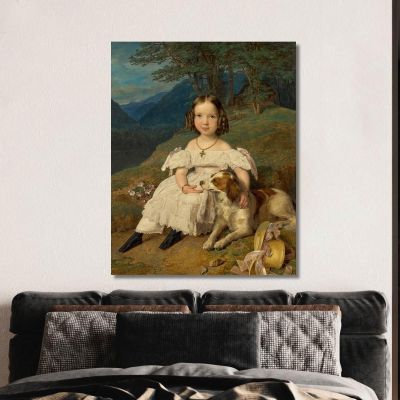 Julia Countess Apraxin Ferdinand Georg Waldmüller fgw71 canvas print 