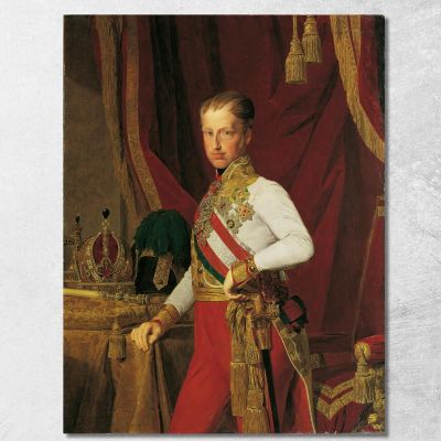 Emperor Ferdinand I Of Austria Ferdinand Georg Waldmüller fgw74 canvas print 