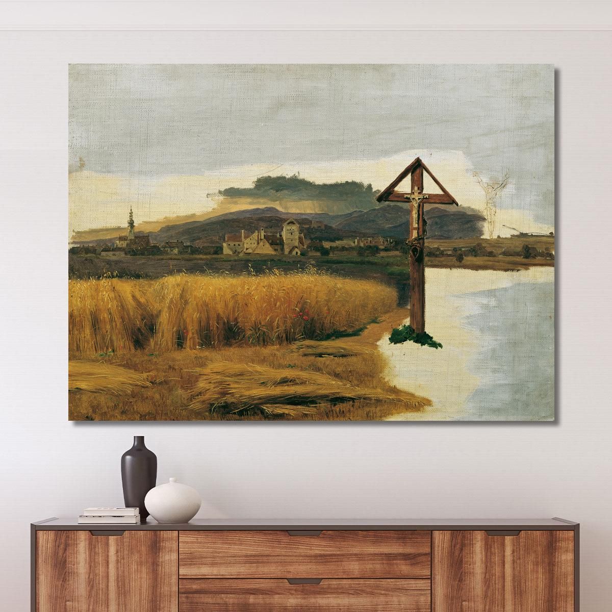 Landscape Of Brunn Am Gebirge Ferdinand Georg Waldmüller fgw80 canvas print 