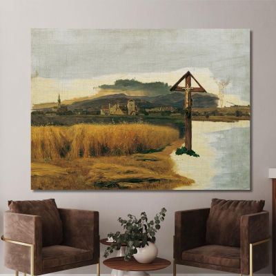 Landscape Of Brunn Am Gebirge Ferdinand Georg Waldmüller fgw80 canvas print 