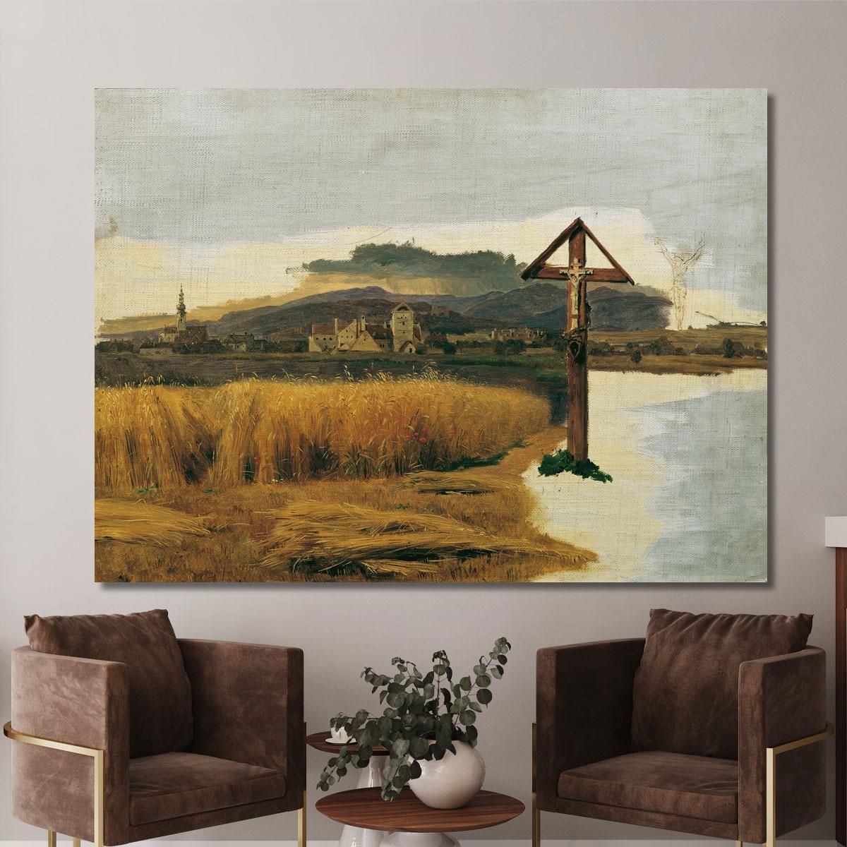 Landscape Of Brunn Am Gebirge Ferdinand Georg Waldmüller fgw80 canvas print 