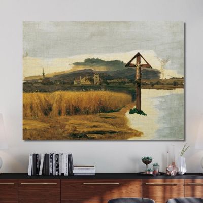 Landscape Of Brunn Am Gebirge Ferdinand Georg Waldmüller fgw80 canvas print 
