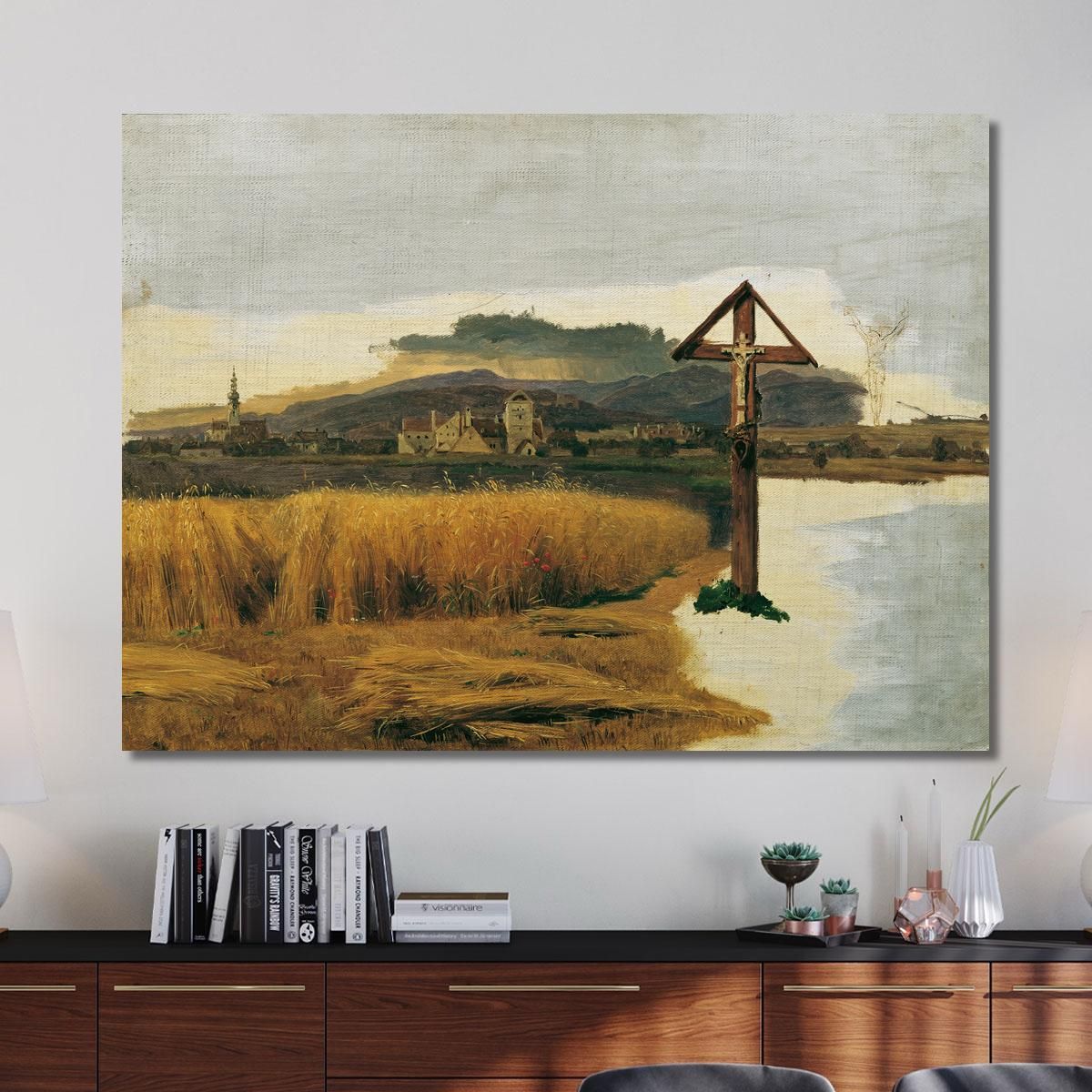 Landscape Of Brunn Am Gebirge Ferdinand Georg Waldmüller fgw80 canvas print 
