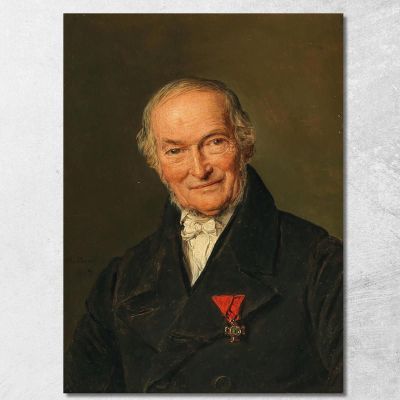 Portrait Of Franz Benoit Ferdinand Georg Waldmüller fgw87 canvas print 