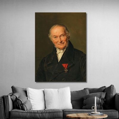 Portrait Of Franz Benoit Ferdinand Georg Waldmüller fgw87 canvas print 